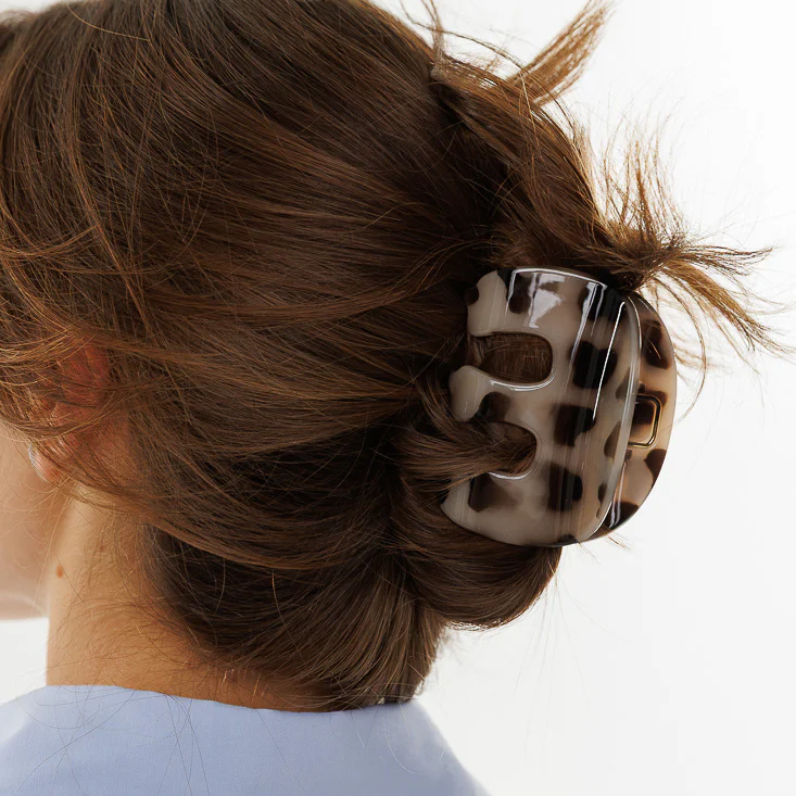 Animal Print Claw Clip