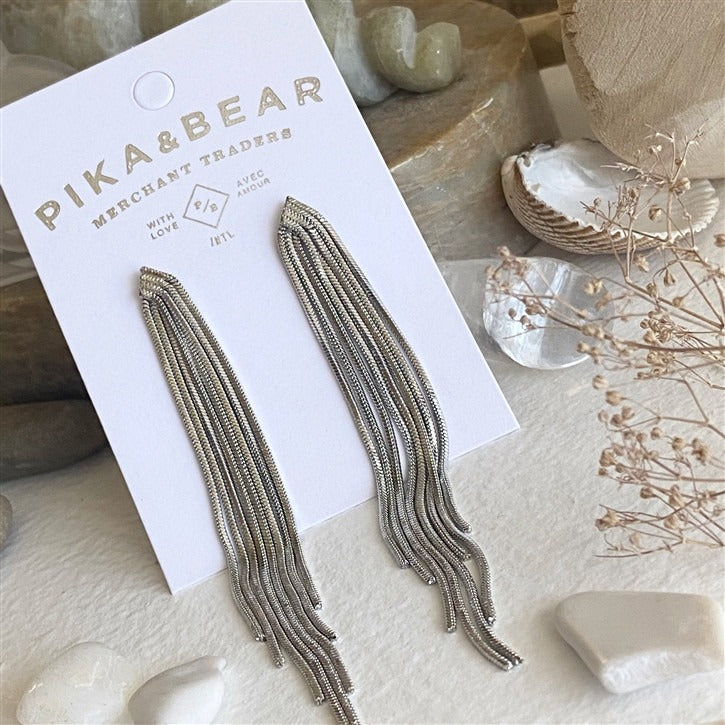 Cascading Chains Drop Earrings