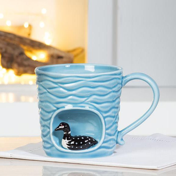 Wavy Loon Mug