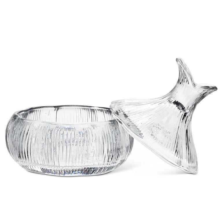 Garlic Shaped Dish with Lid