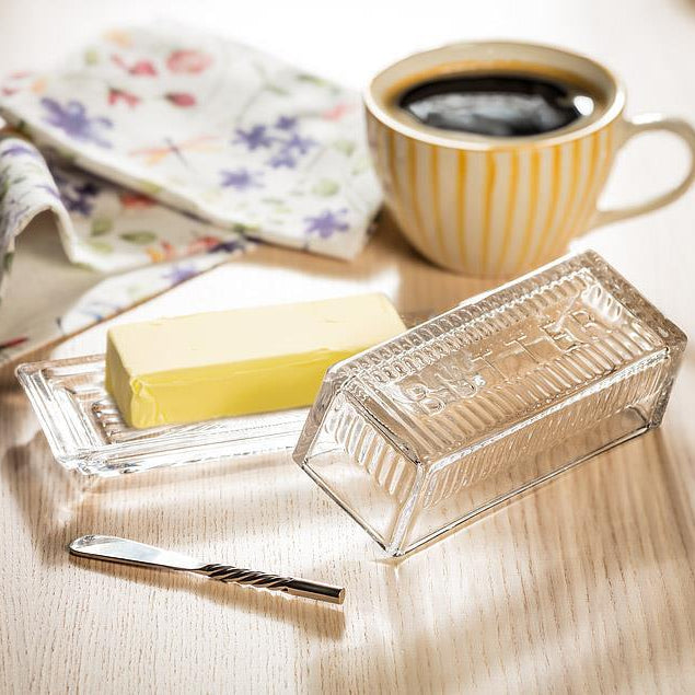 Quarter Pound Glass Butter Dish