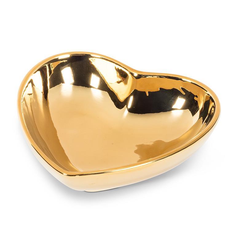 Gold Heart Shaped Bowl