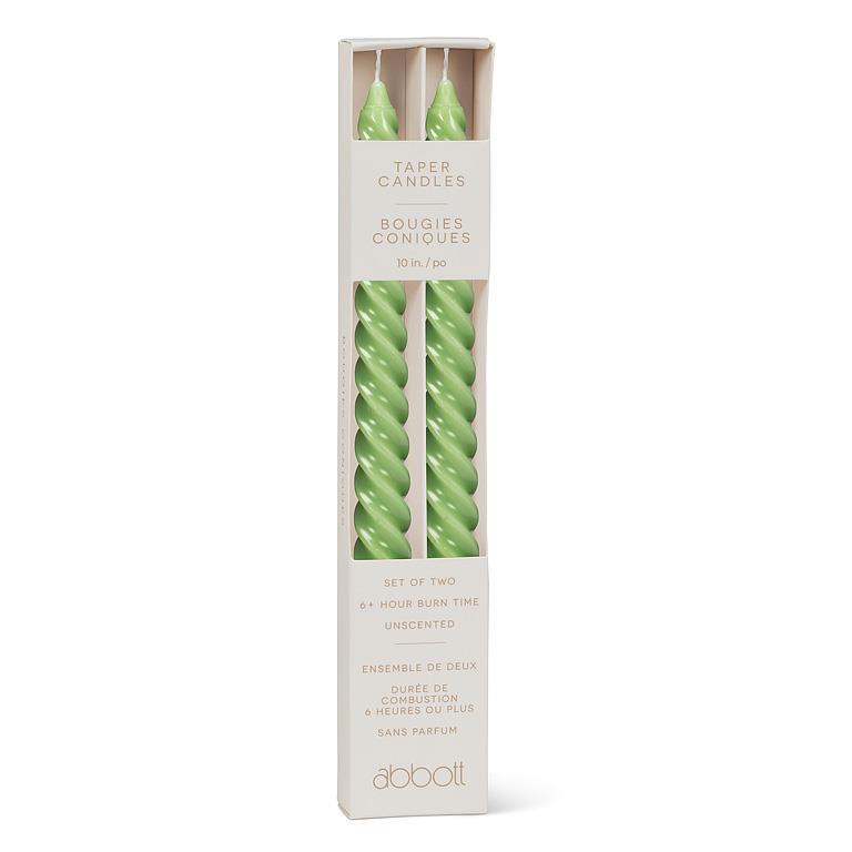 Spiral Taper Candles - Set of 2