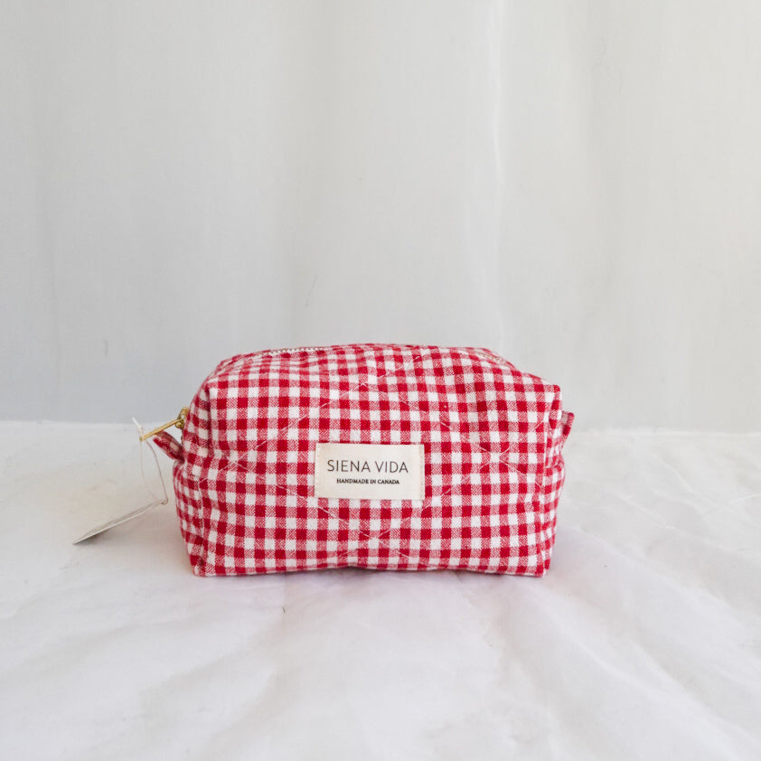 Quilted Cosmetic Pouches