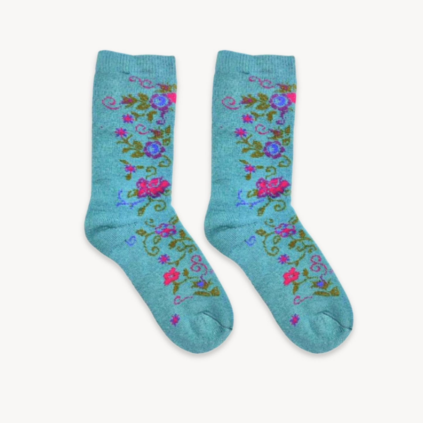 Alpaca Socks - Wild Rose