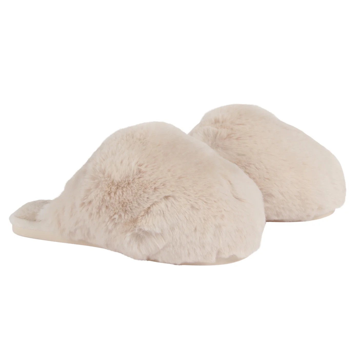 Women's Plush Faux Fur Slippers