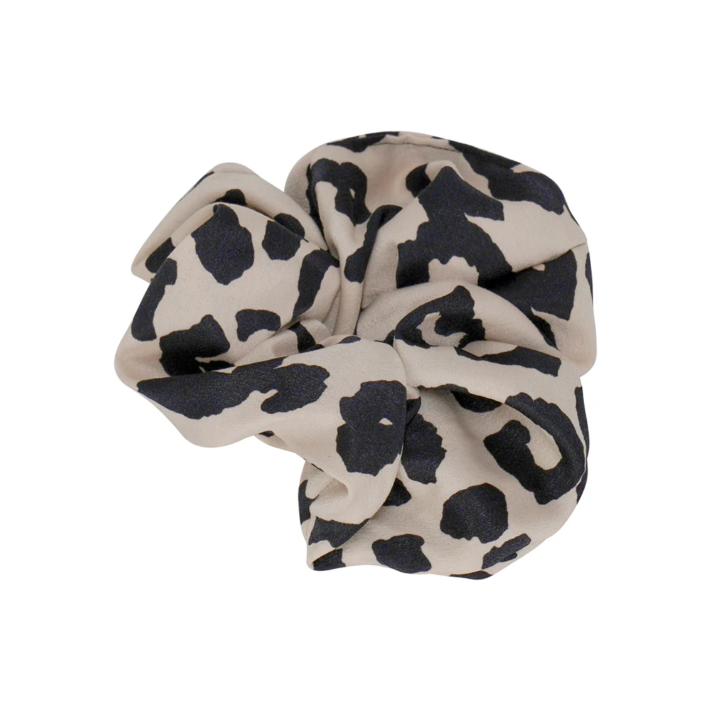 Animal Print Satin Scrunchie