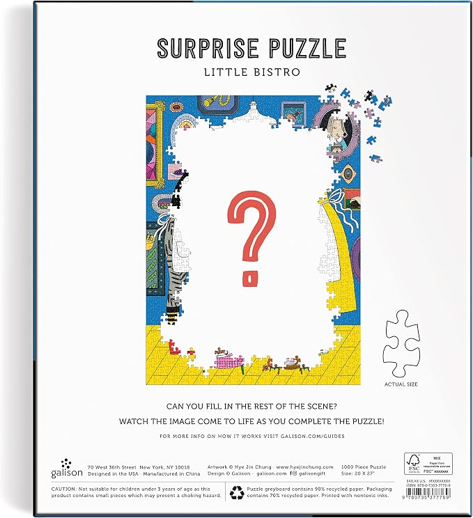 Little Bistro 1000 Piece Surprise Puzzle