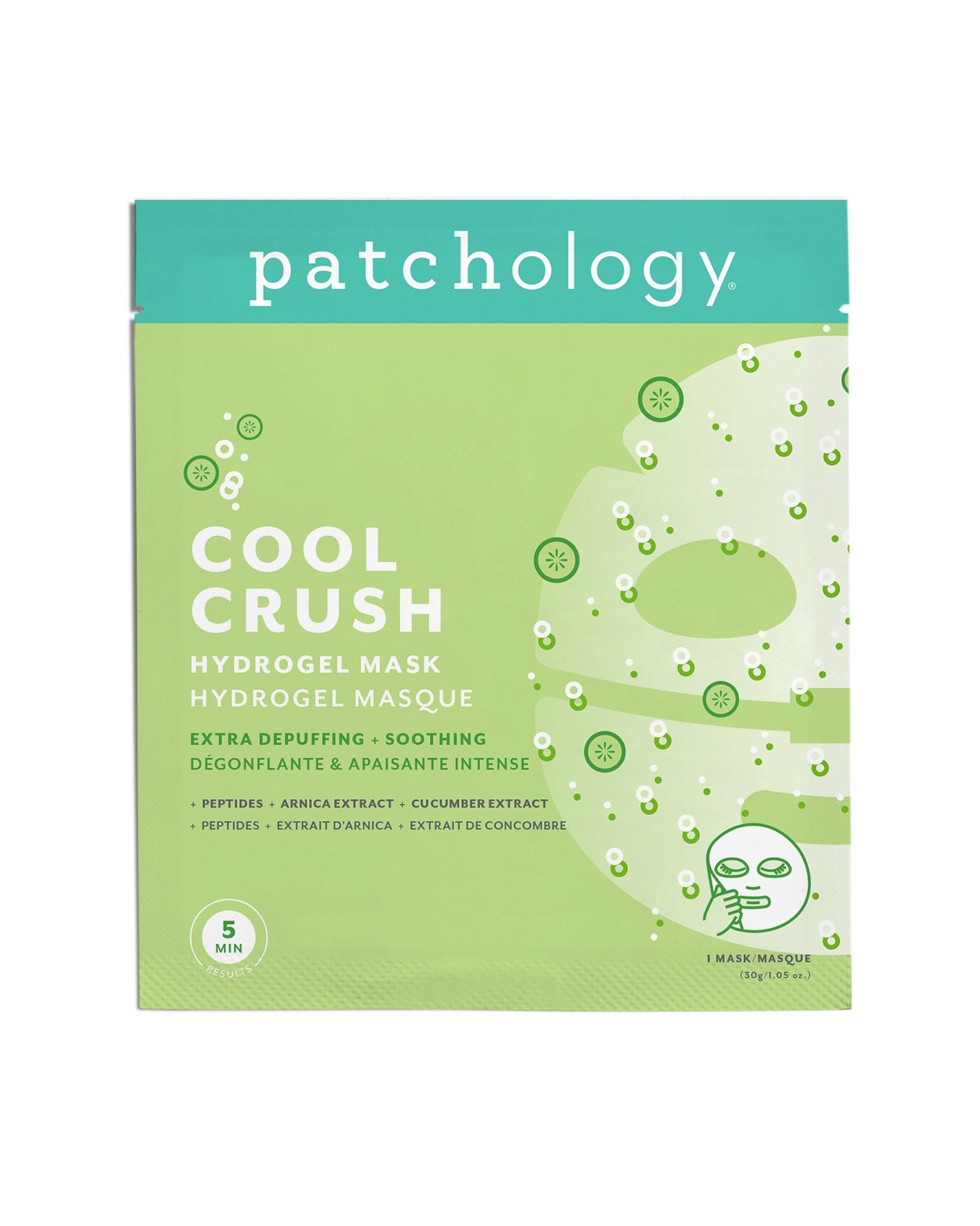 Cool Crush Depuffing and Soothing Hydrogel Face Mask