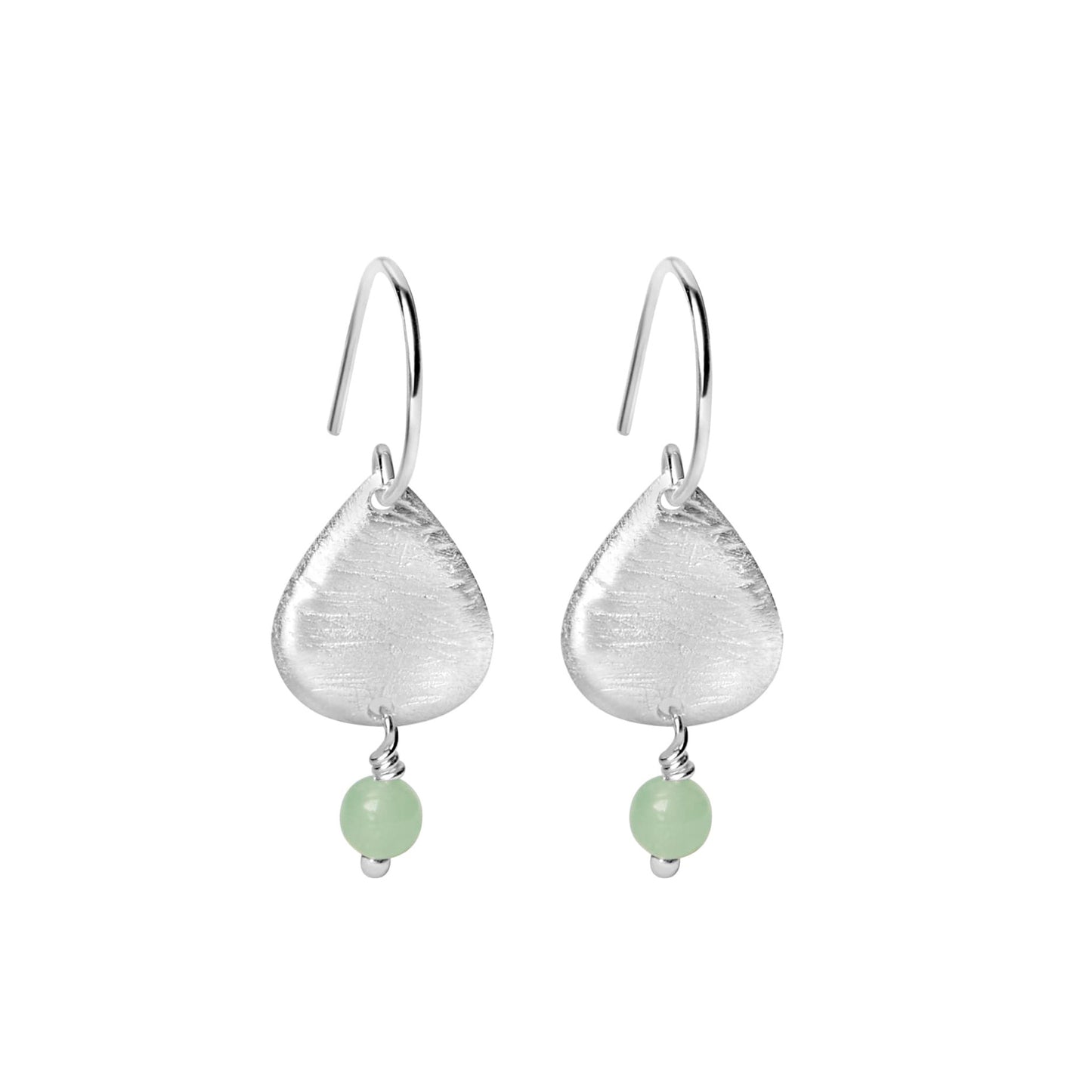 Dalia Teardrop with Aventurine Dangle Earrings