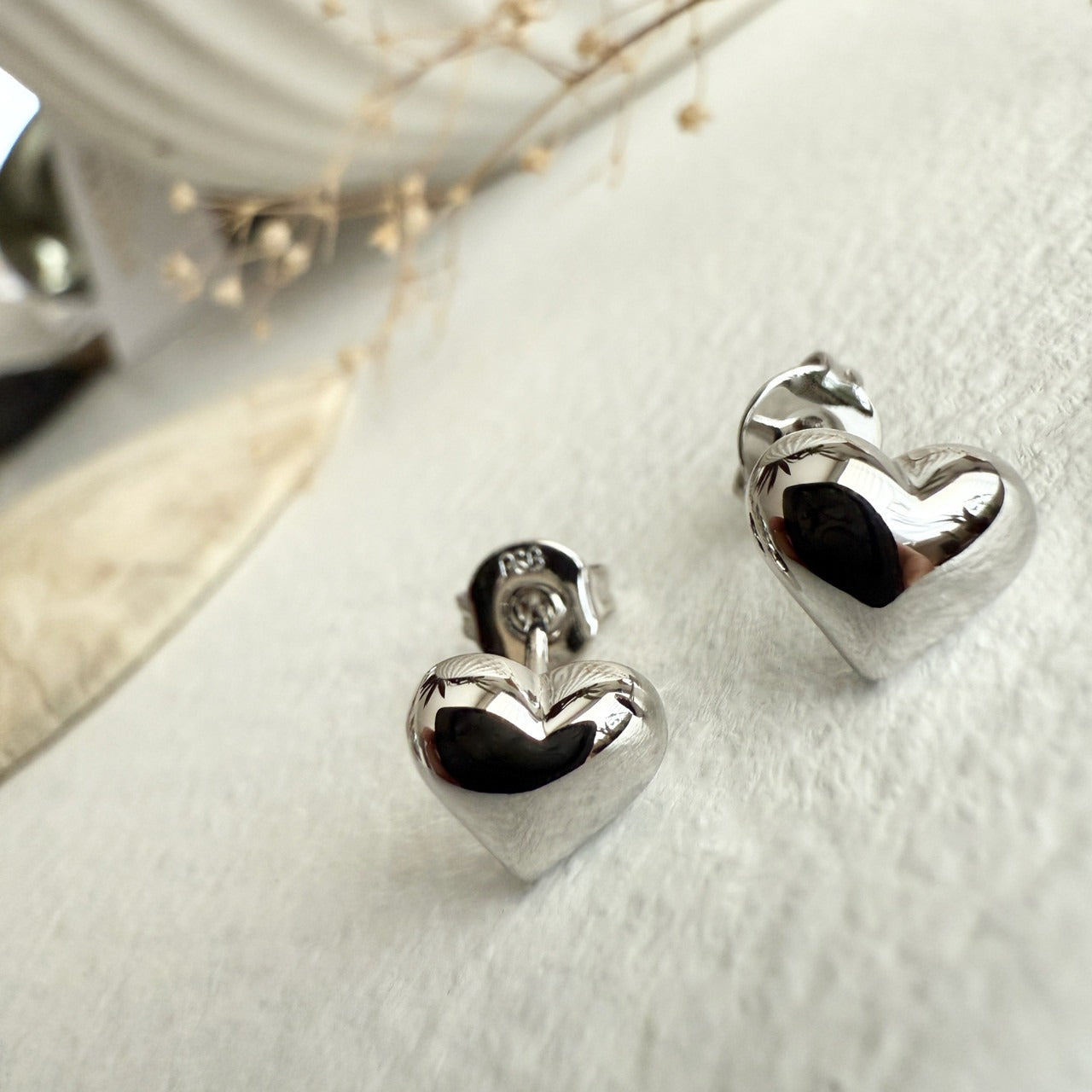 Heart Stud Earrings