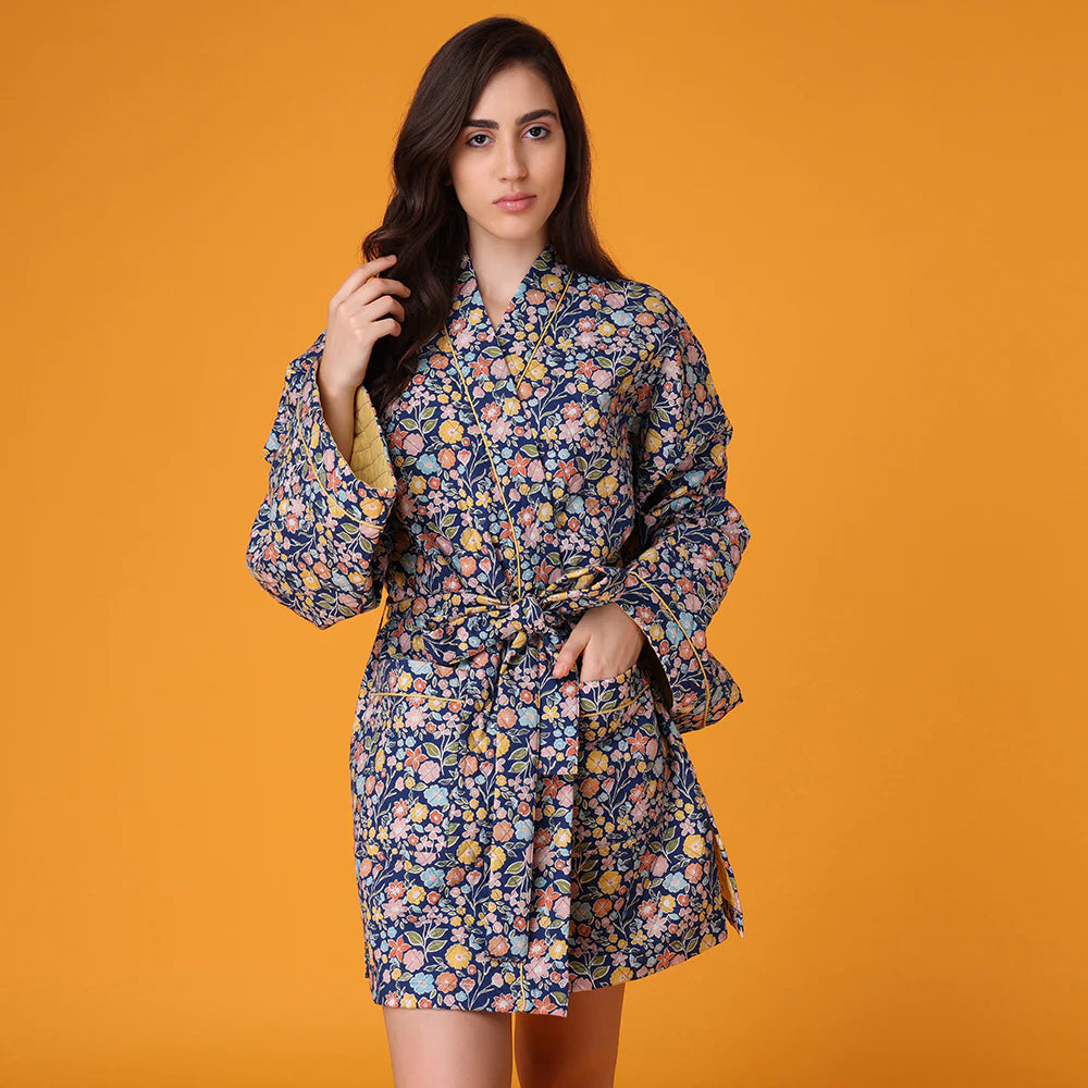 Cotton Quilted Short Robes