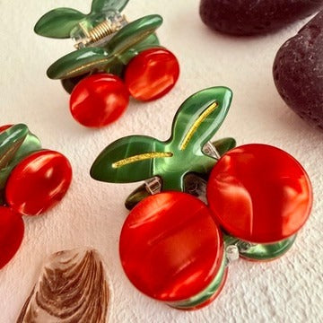 Cherry Mini Claw Clips