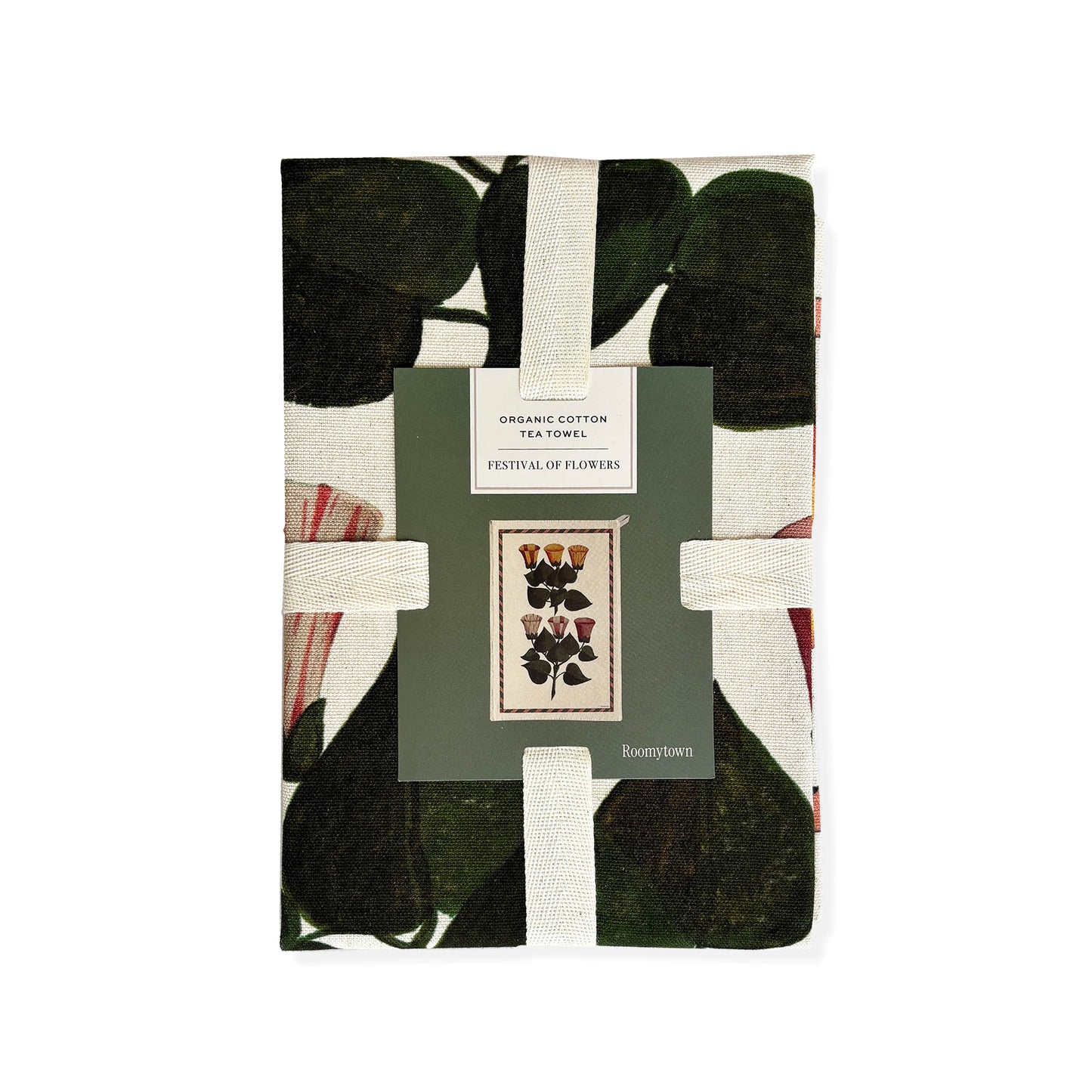 Organic Cotton Tea Towel - Watercolour Swatches
