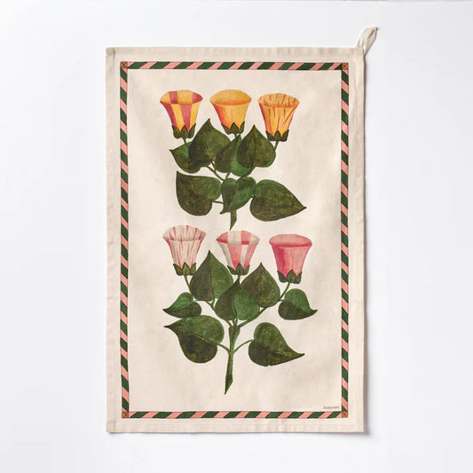Organic Cotton Tea Towel - Watercolour Swatches