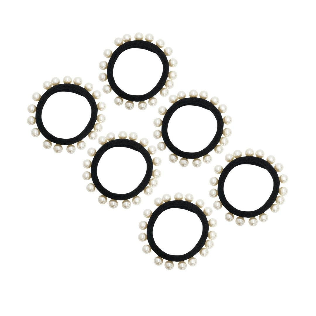 Pearl Hair Elastics - Set of 3