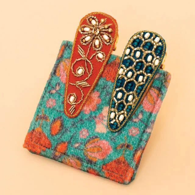 Embellished Hair Clips - 2pack