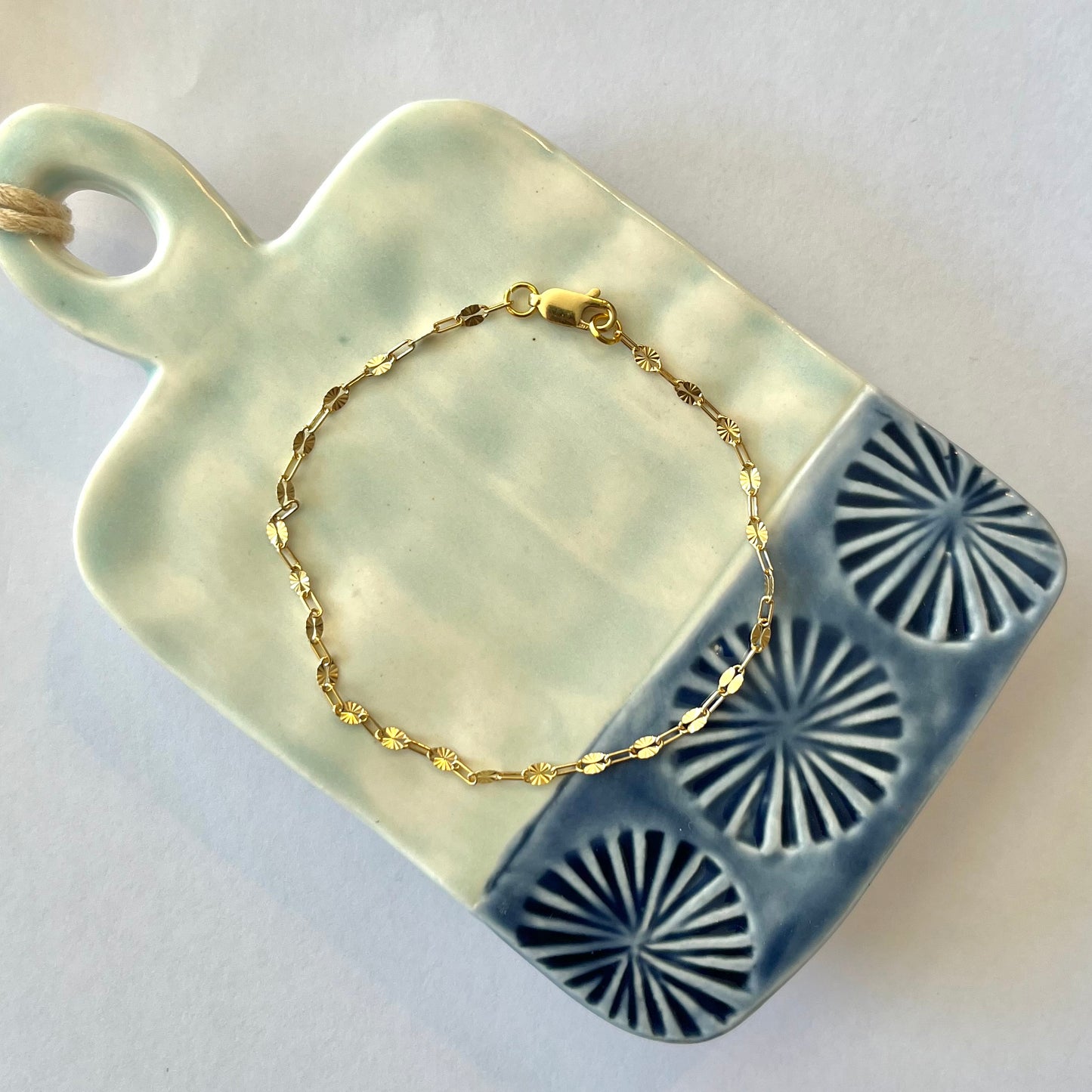 Sunburst Dap Chain Bracelet