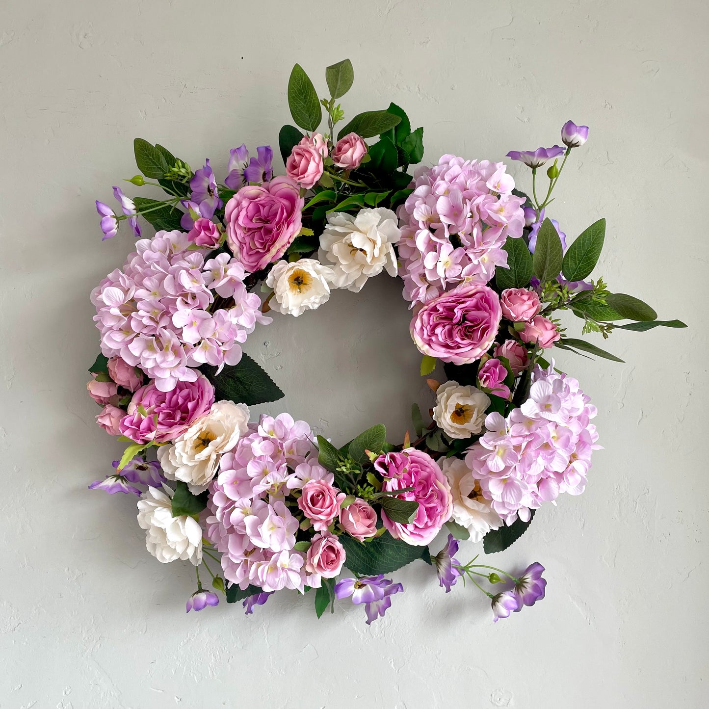 Soft Pink & Purple Wreath