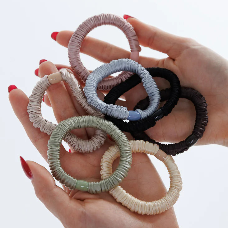Silky Hair Elastics - Set of 6