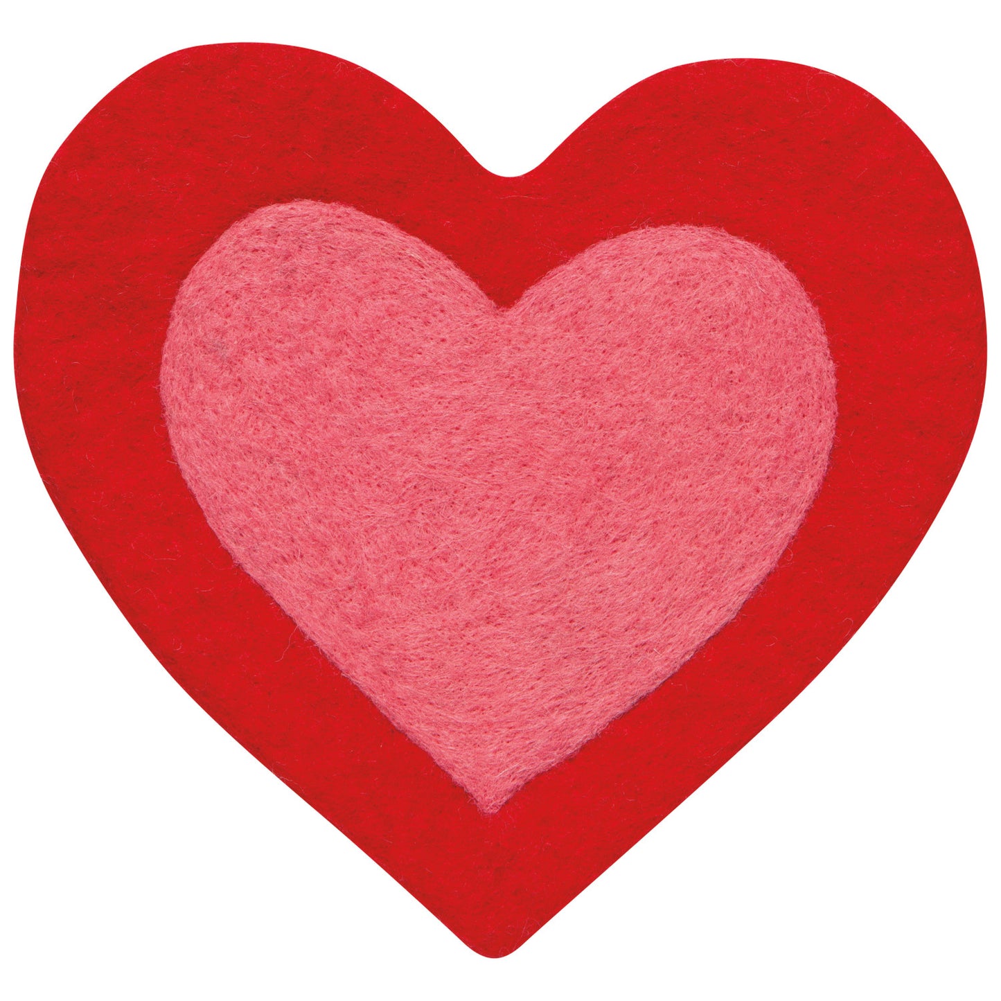 Heart Felted Wool Trivet