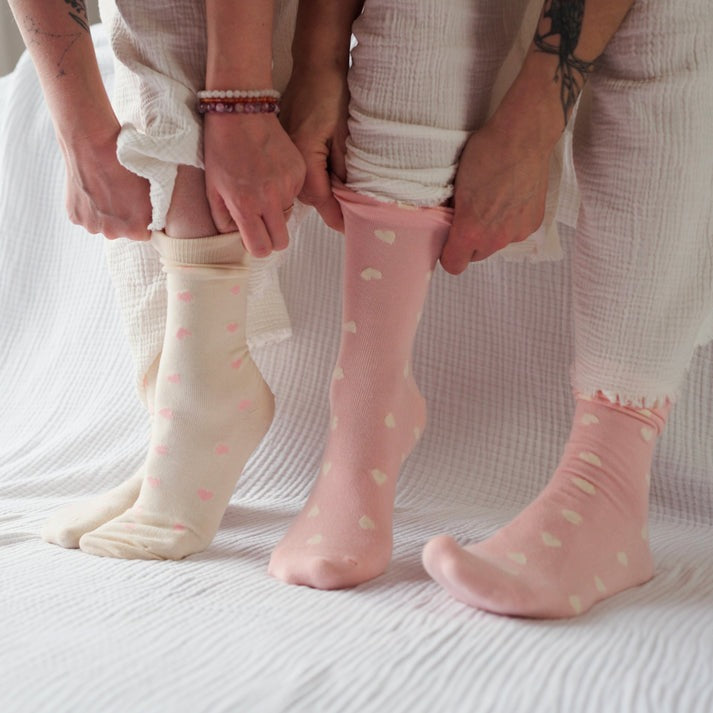 Pima Cotton Socks - Have a Heart 2 Pack