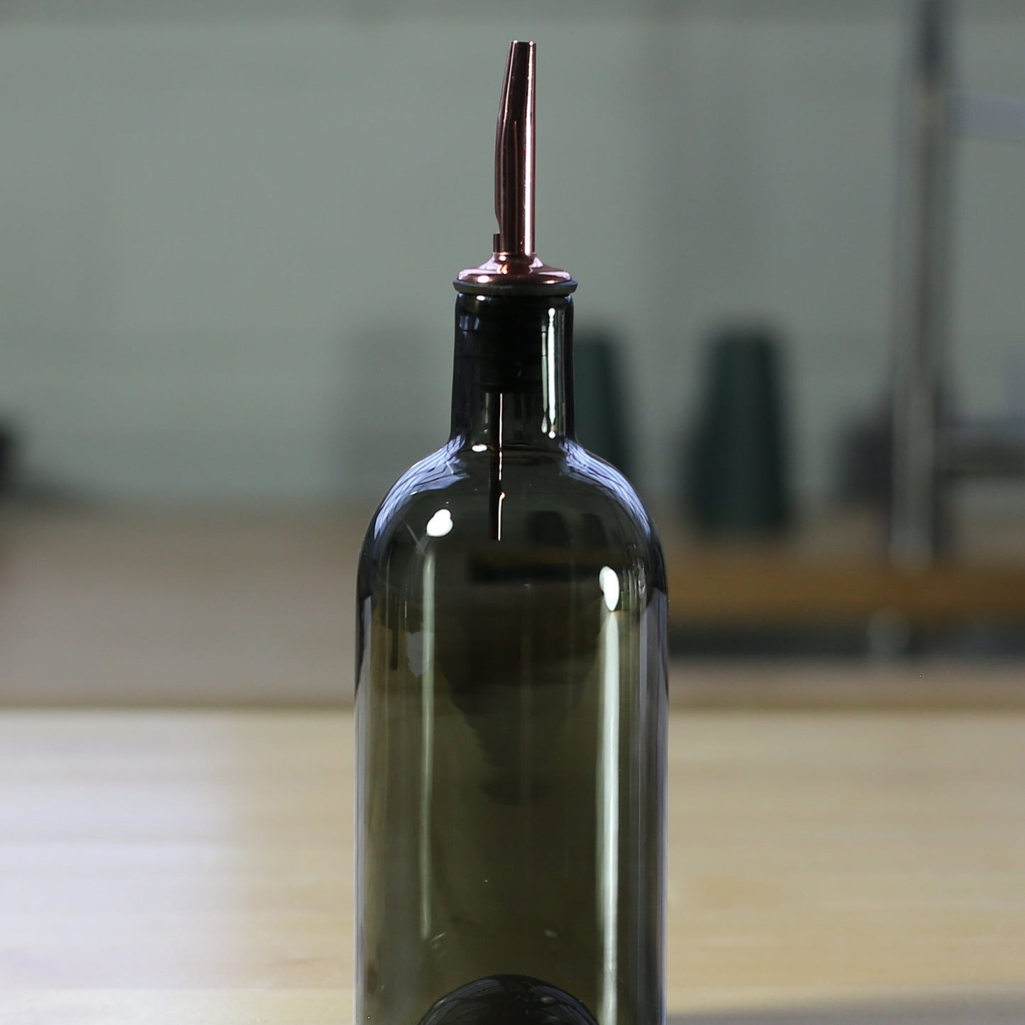 Hand-Blown Glass Olive Oil Cruet