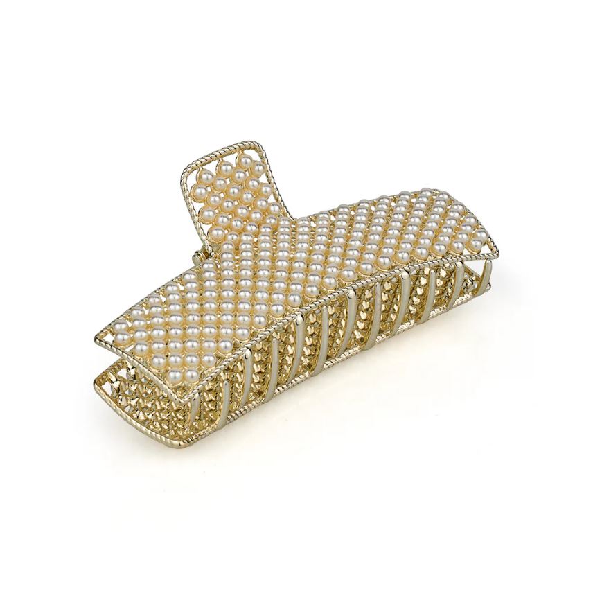 Metal Pearl Claw Clip