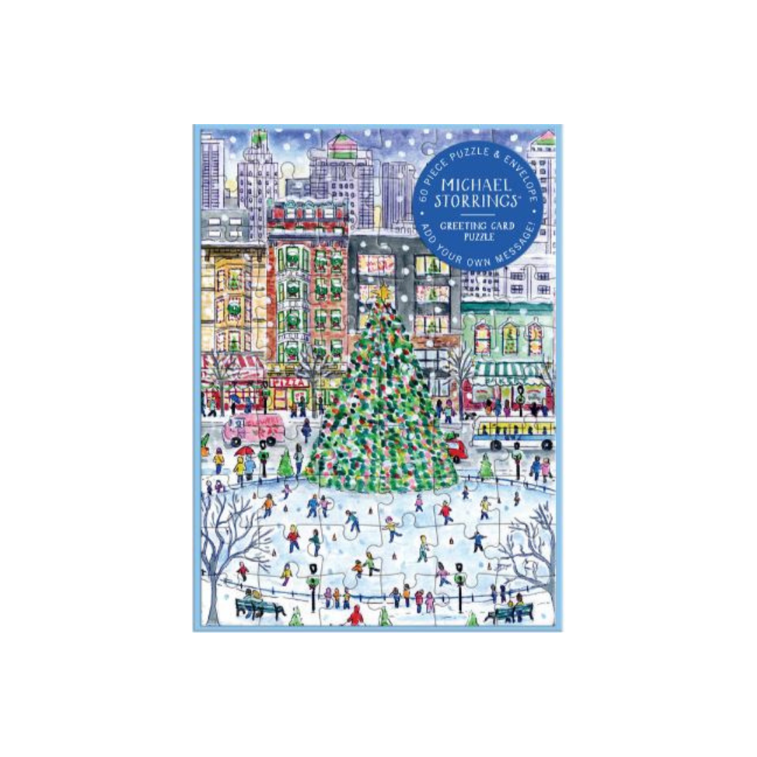 Greeting Card Puzzle - Christmas in the City