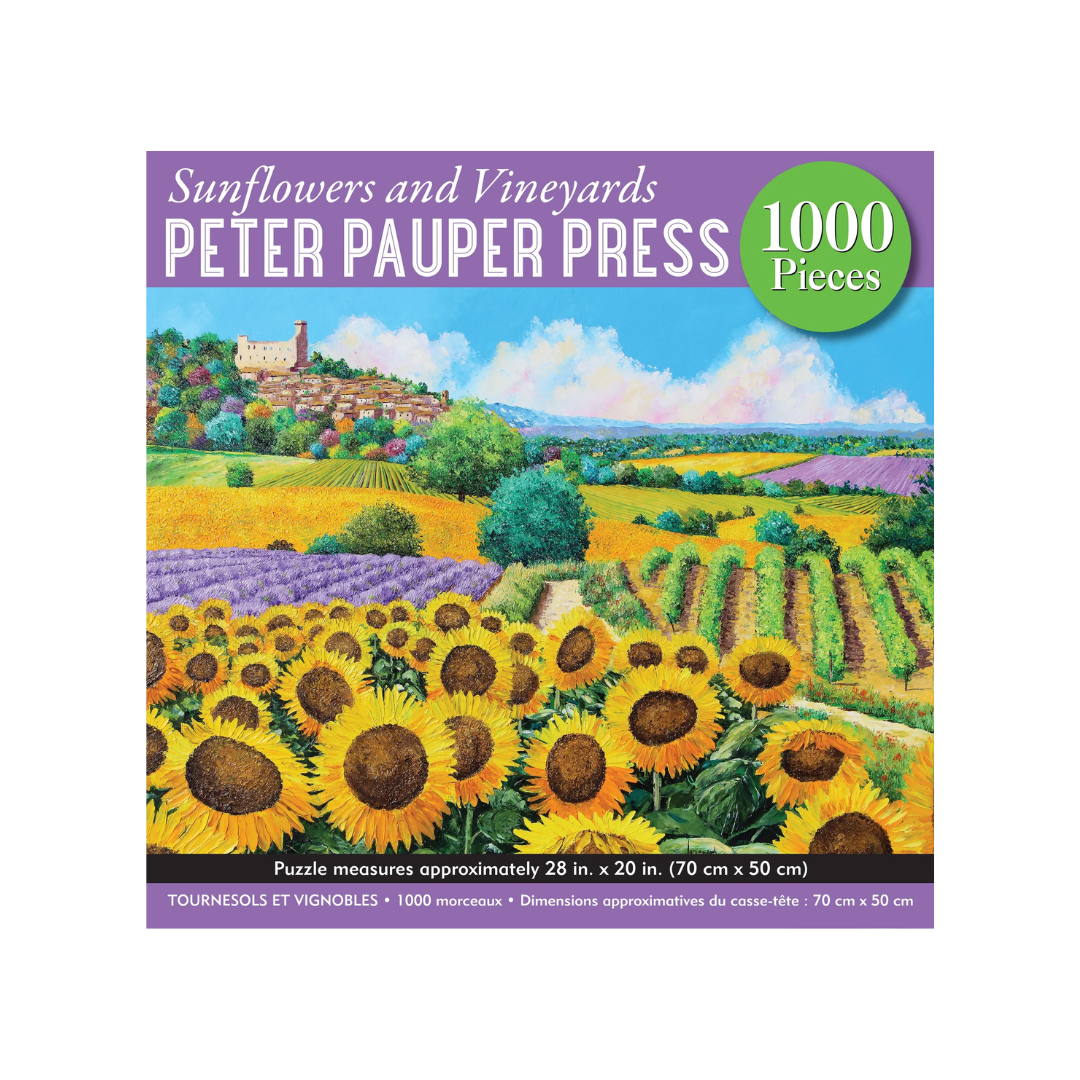Sunflowers & Vineyards 1000 Piece Puzzle
