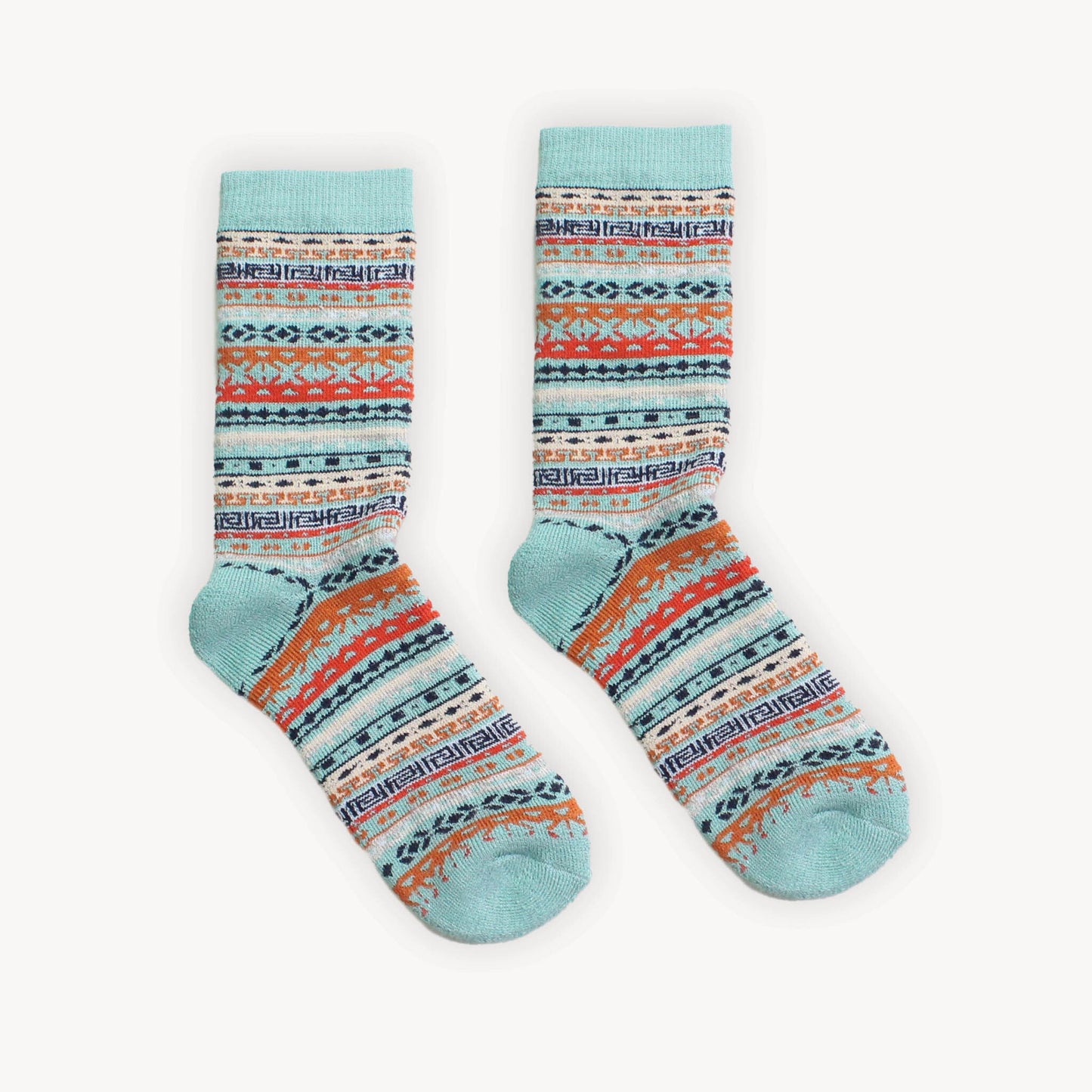 Baby Alpaca Wool Multi Printed Socks