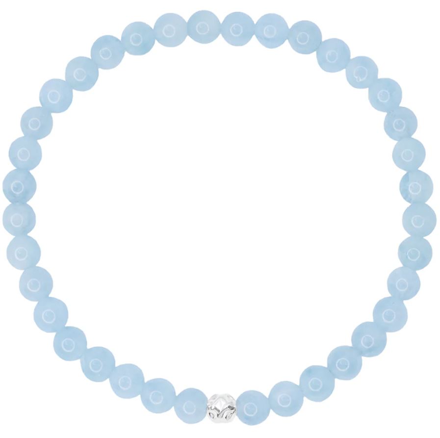 Dainty Nautical Bracelet - Aquamarine