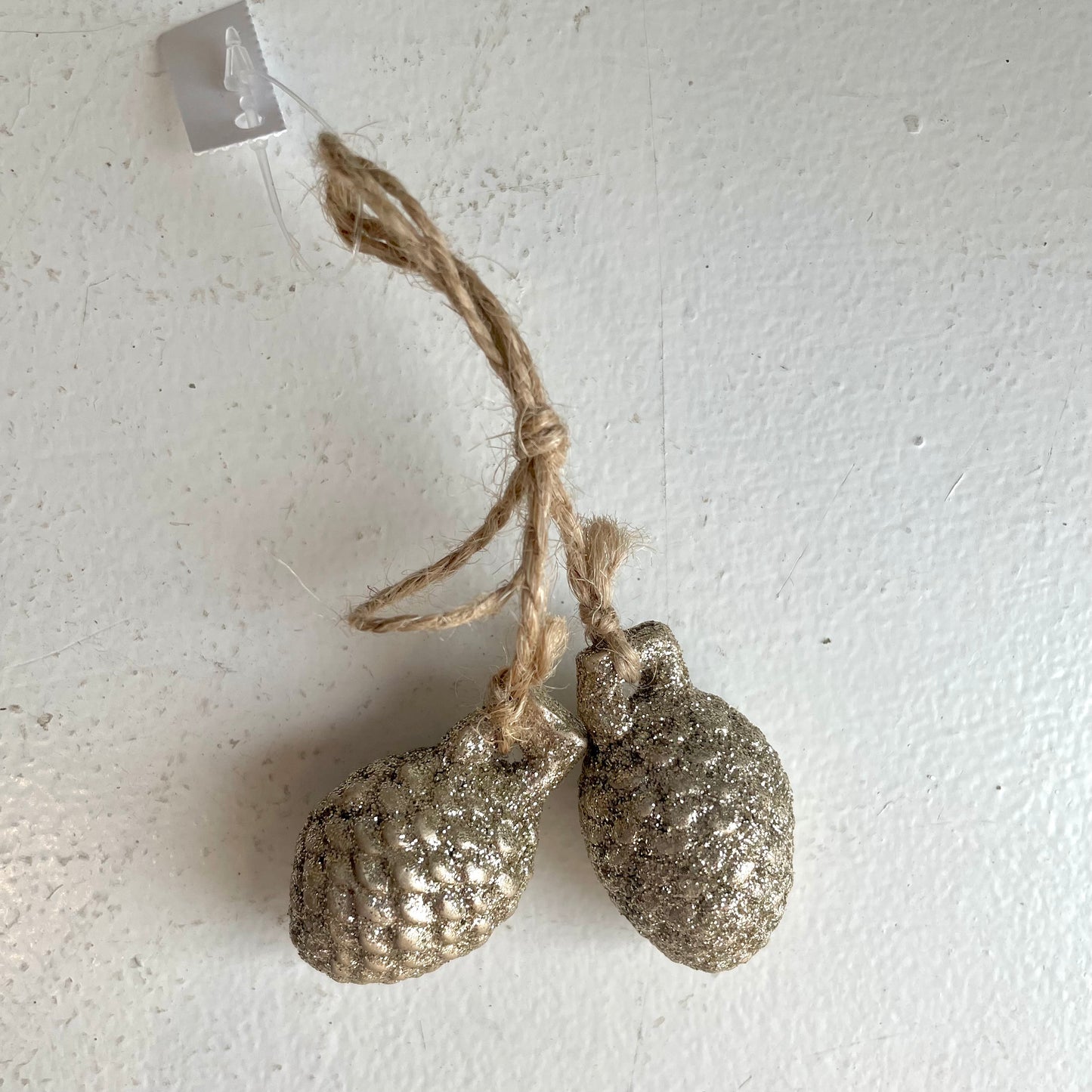 Glitter Pinecone & Acorn Ornaments