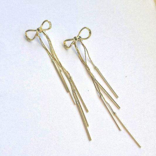 Bambu Bowtie Dangle Earrings