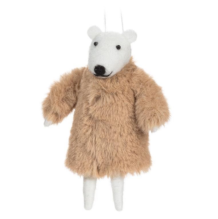 Bear with Fur Coat Ornament