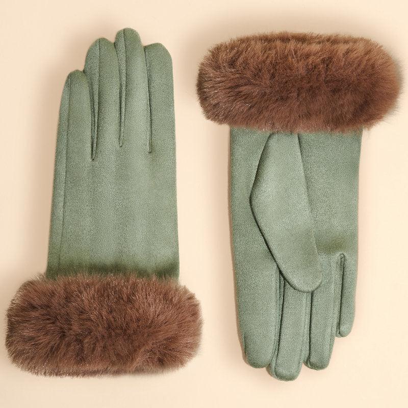 Bettina Fur Cuff Gloves
