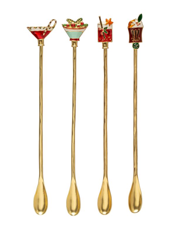 Holiday Cocktail Spoons