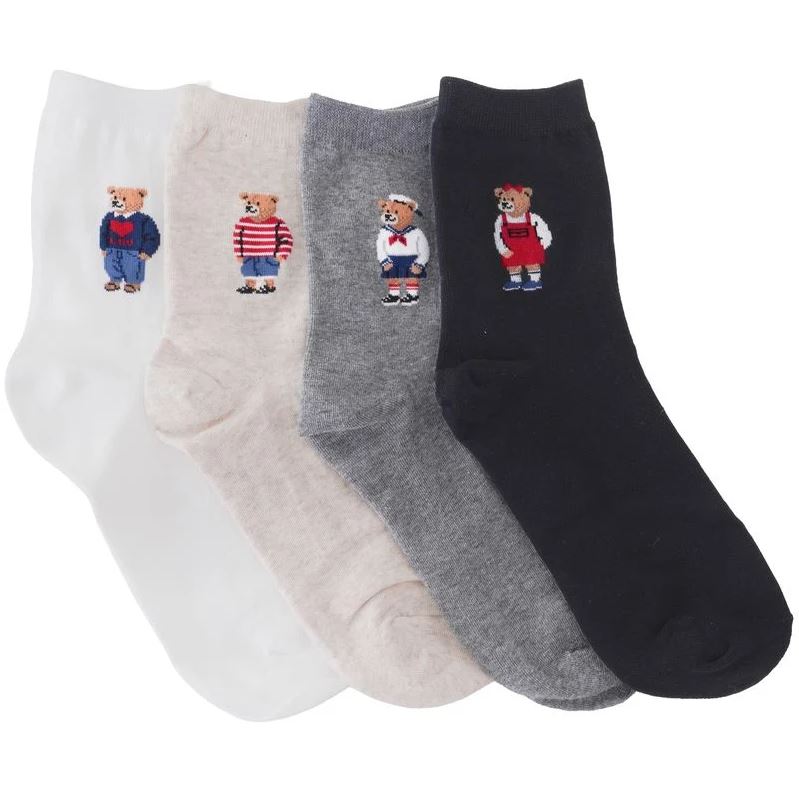 Cozy Teddy Crew Socks