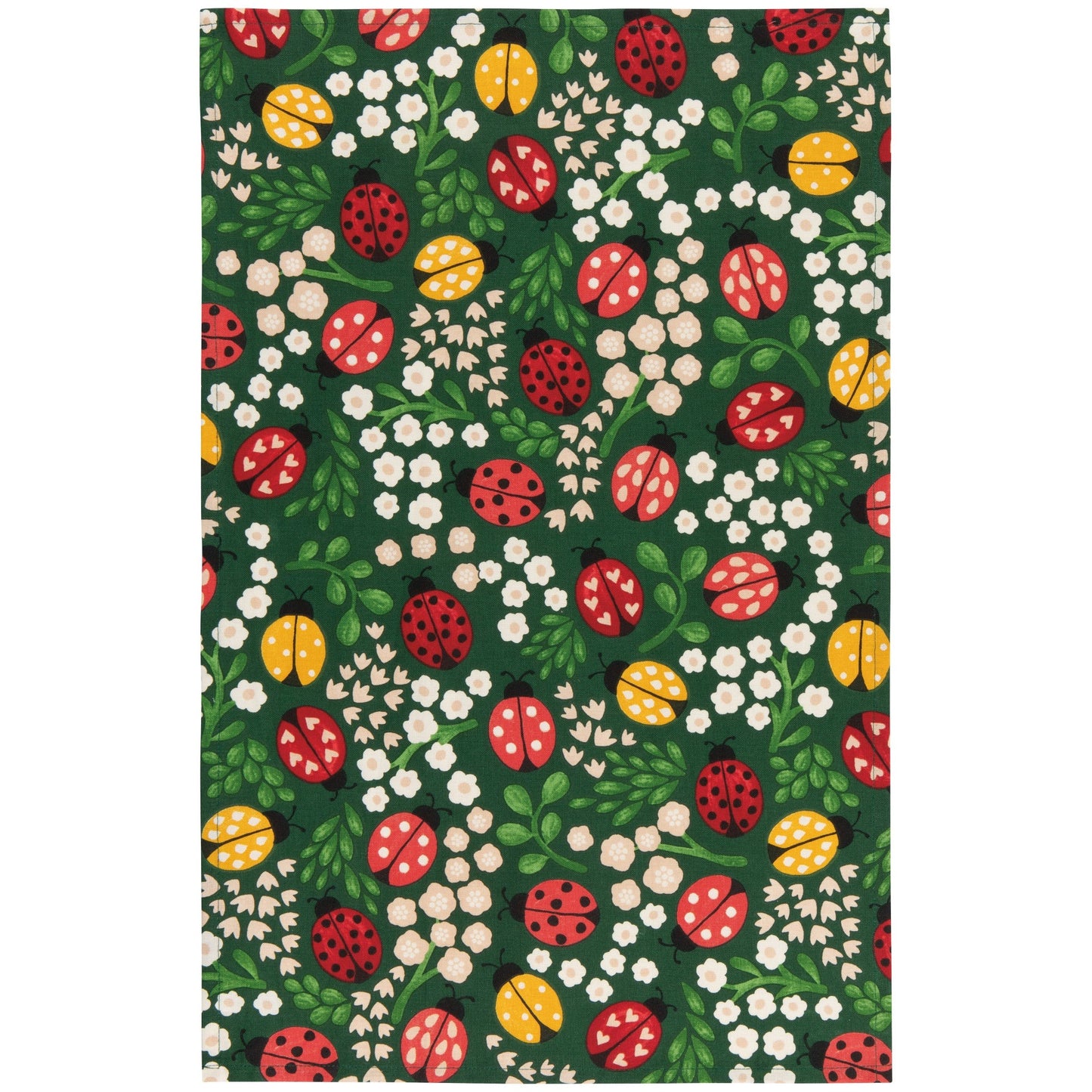 Ladybugs Printed Tea Towel