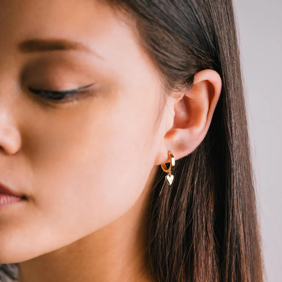 Lover's Tempo Everly Heart Huggie Hoop Earrings