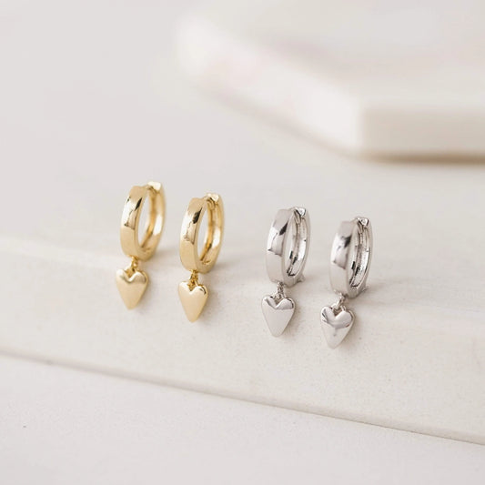 Lover's Tempo Everly Heart Huggie Hoop Earrings