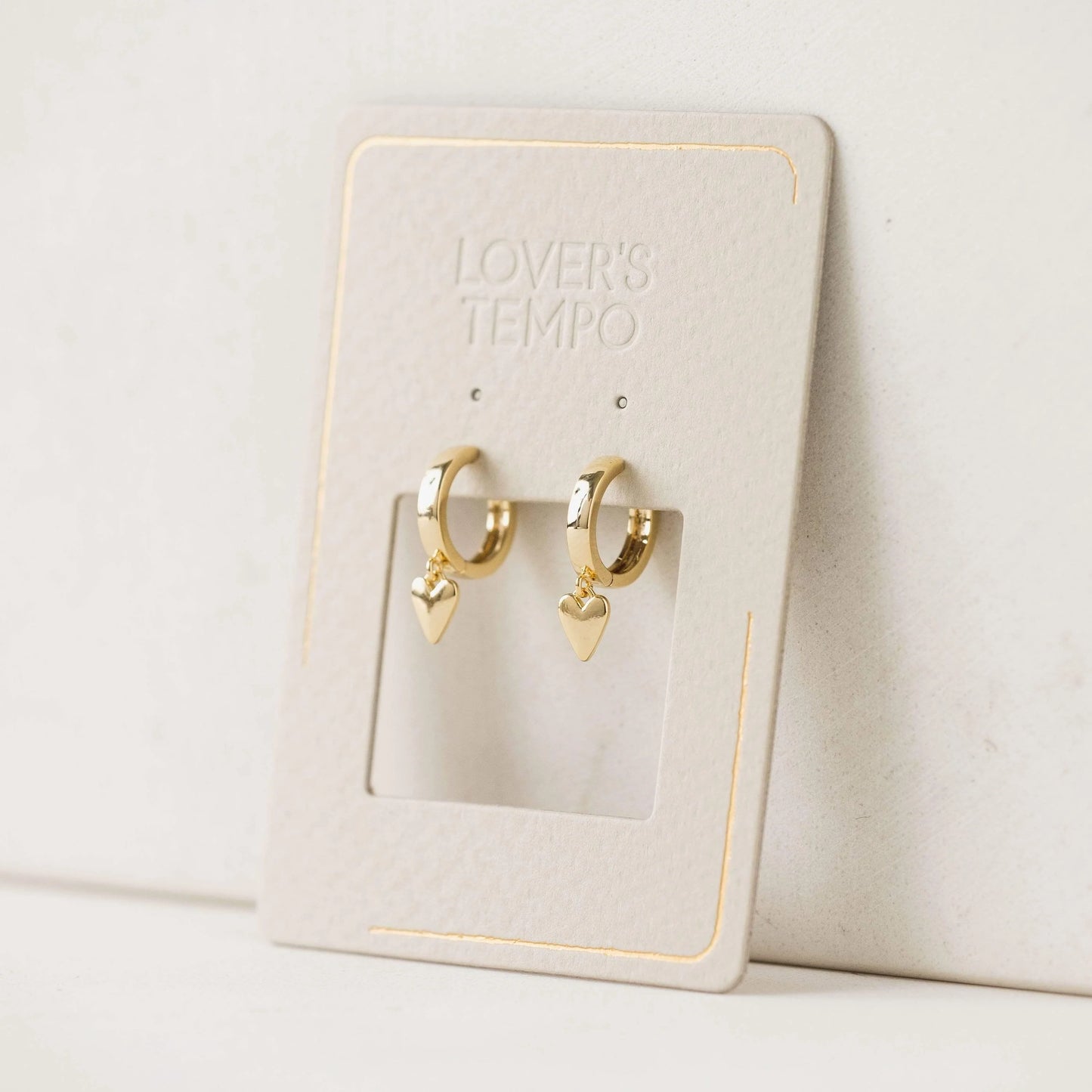 Lover's Tempo Everly Heart Huggie Hoop Earrings