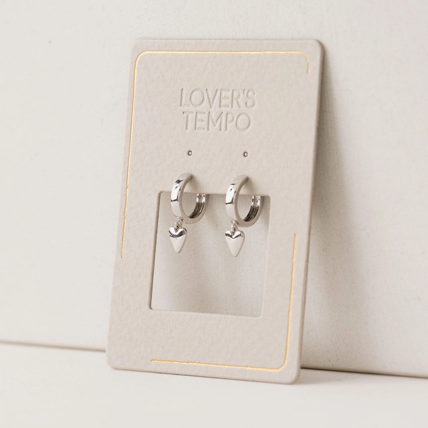 Lover's Tempo Everly Heart Huggie Hoop Earrings