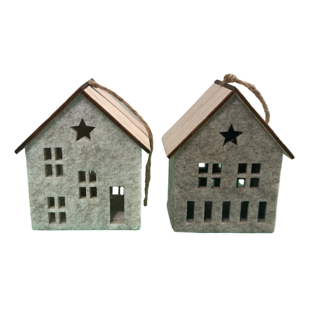 Felt House Ornaments
