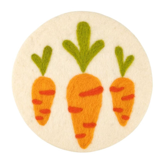 Felt Carrot Trio Trivet