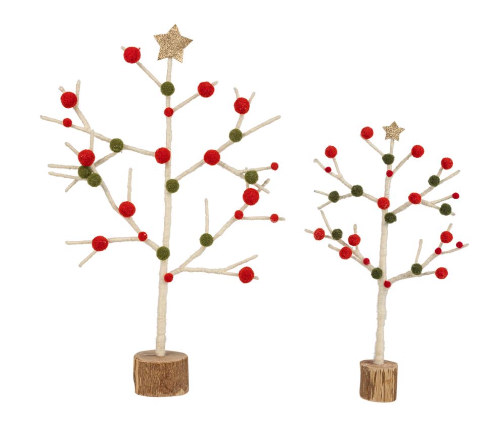 Felt tabletop trees - Set of 2