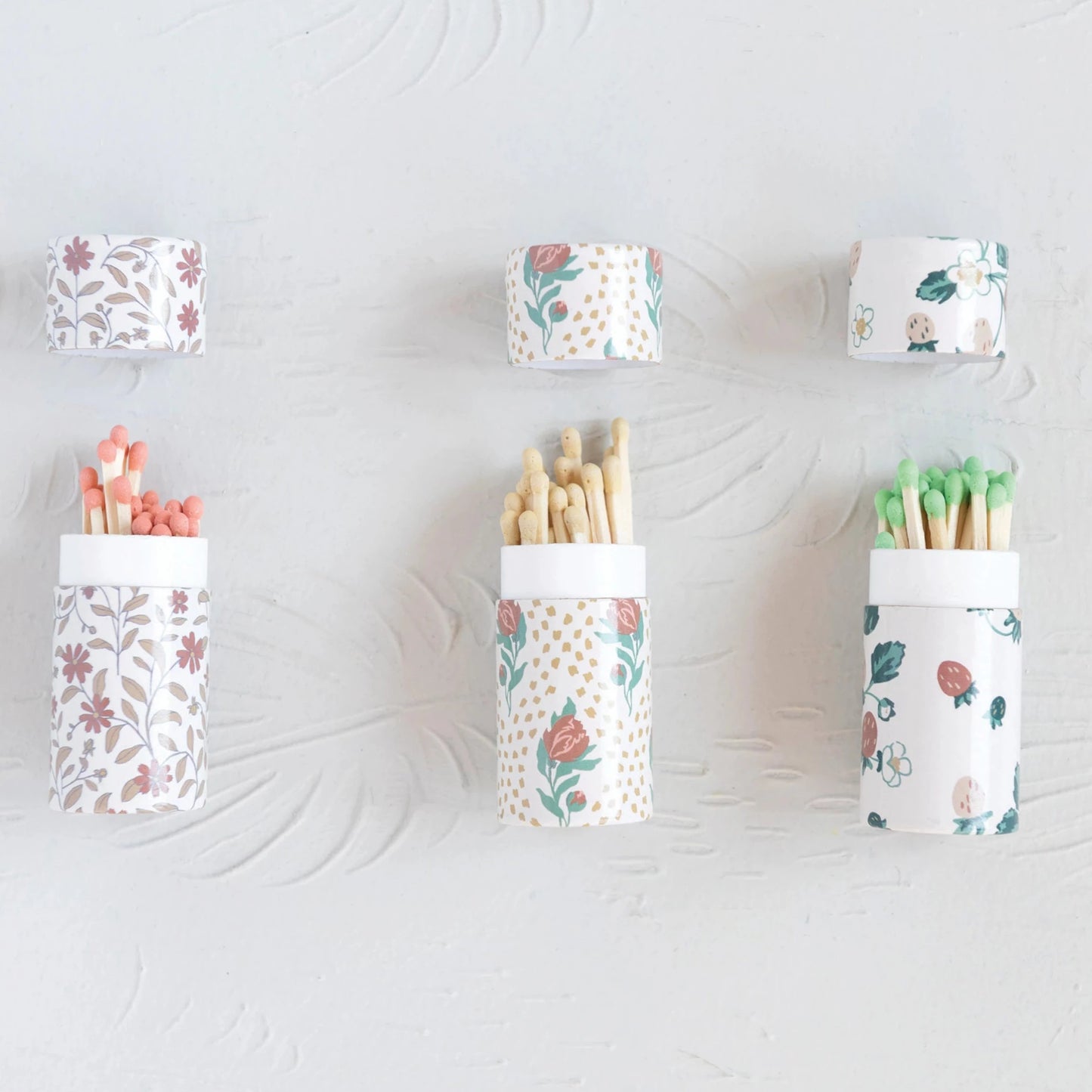 Floral Tube Matchboxes