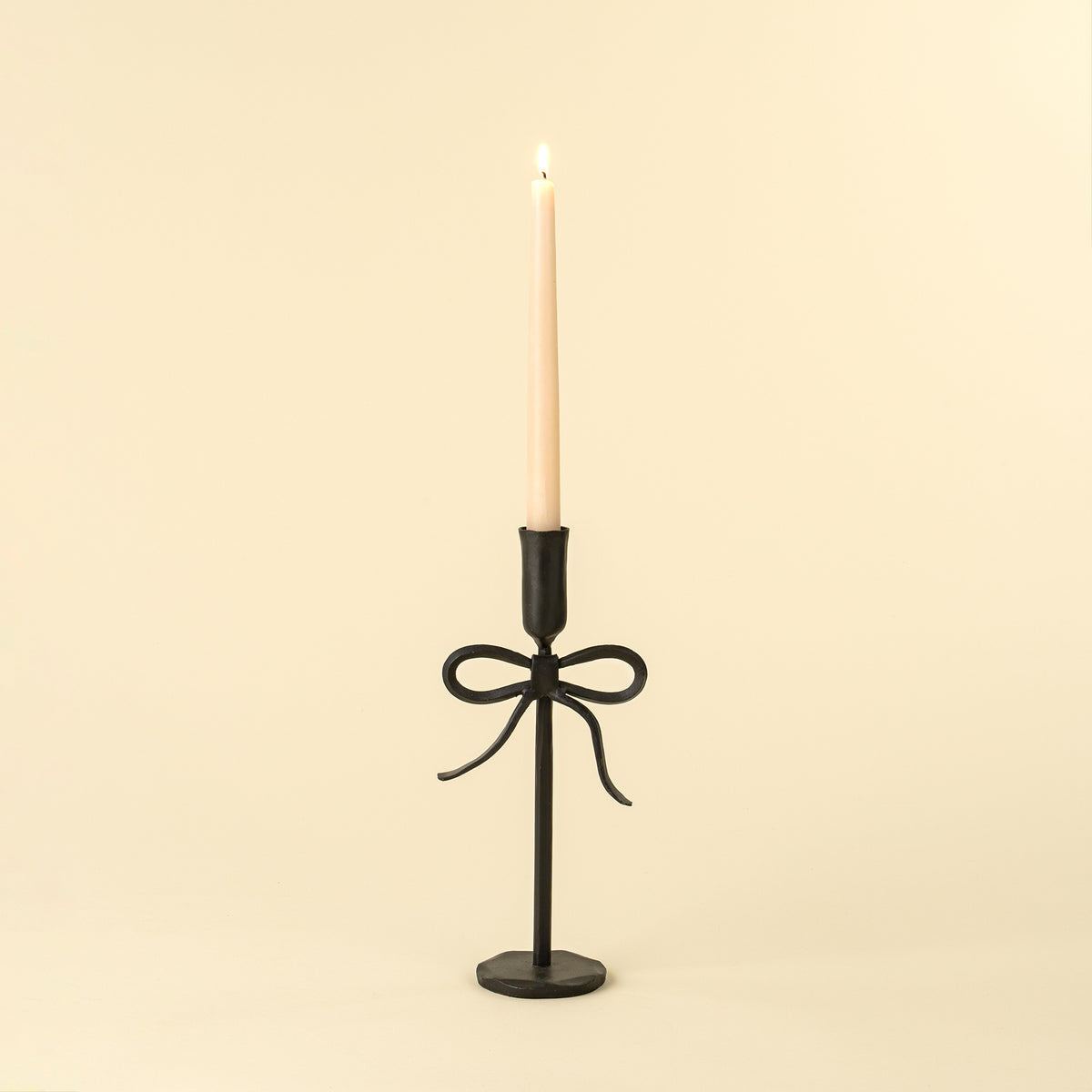 Bow Forged Candlestick Holders