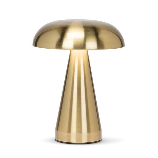 Brushed Gold Mushroom LED Table Light