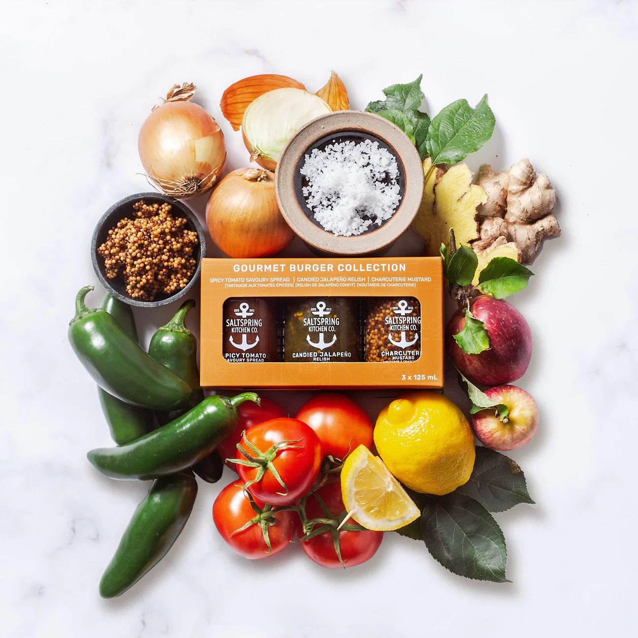 Salt Spring Kitchen Co. Gourmet Burger Spread Trio